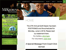 Tablet Screenshot of mckeownfoundation.org